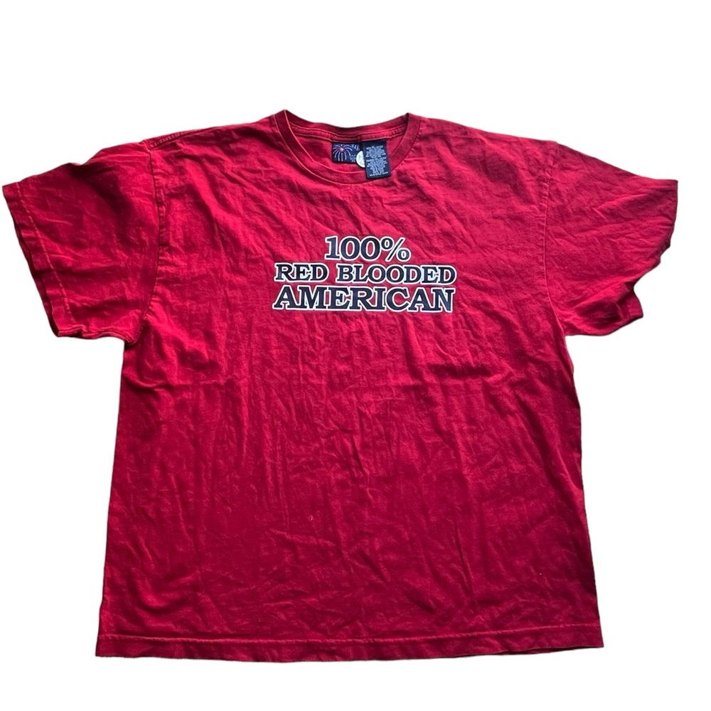 “100% Red Blooded American” T Shirt